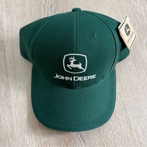 John Deere Green Embroidered Logo Hat New With Tags NWT Deer Logo